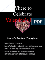 Where To Celebrate: Valentine's Day