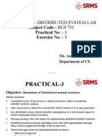 Subject Name:-Distributed System Lab Subject Code: - RCS 751 Practical No.: - 3