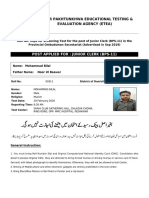 Khyber Pakhtunkhwa Educational Testing & Evaluation Agency (Etea)