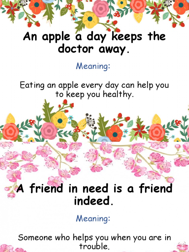 Eat An Apple A Day Keeps The Doctor Away Meaning In Hindi