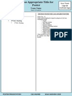 CAE Award Poster Instructions