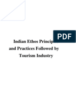 Indian Ethos Principles and Practices Followed by Tourism Industry