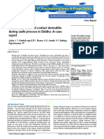 Serankottai Induced Contact Dermatitis: During Suthi Process in Siddha - A Case