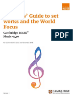 2019 Teachers Guide To Set Works and The World Focus For Examination in 2019 PDF