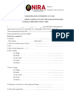 FORM11 Application For Replacement of Lost Defaced or Damaged National ID Card