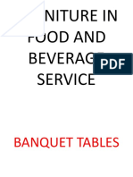 Furniture in Food and Beverage Service