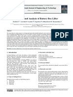Design and Analysis of Battery Box Lifter PDF