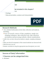 What Should Be Included in This Chapter?: Research Methods Findings Data Presentation, Analysis and Interpretation