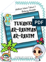 Tuhanku Ar-Rahman Ar-Rahim: Disediakan Oleh: Ustazah Farha SK Ayer Merbau, Bemban, Melaka