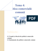 Tema 4.  Politica comerciala comuna