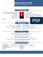 Curriculum Vitae: Personal Data