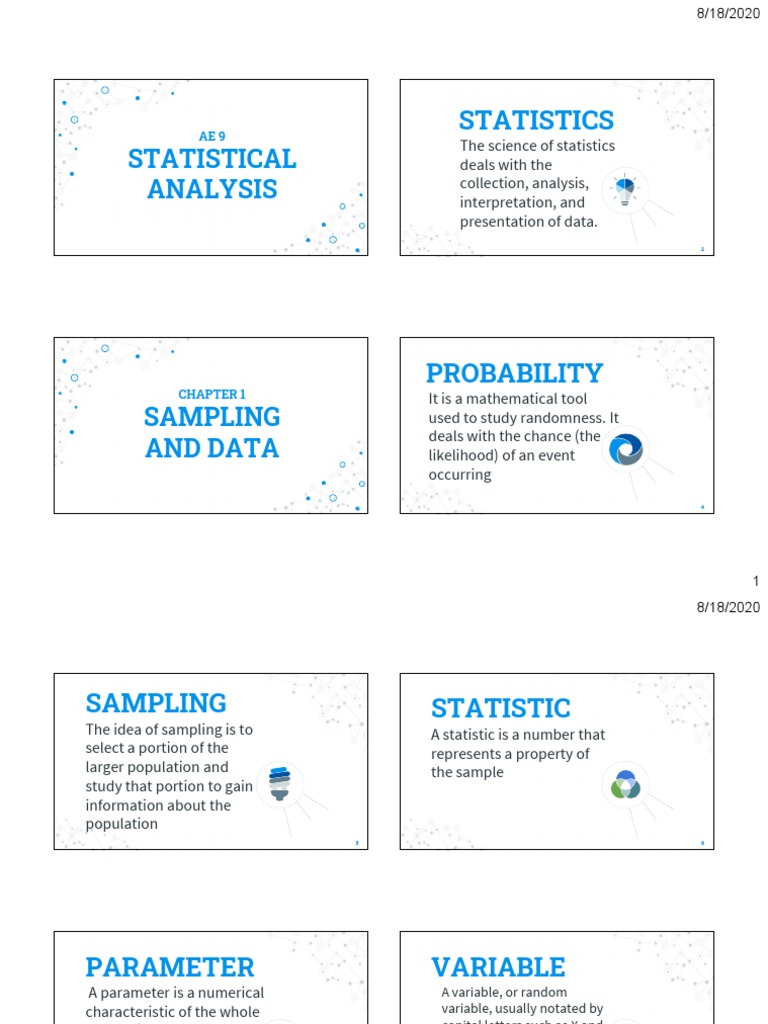 Statistical Analysis and Sampling Methods | PDF | Sampling (Statistics ...