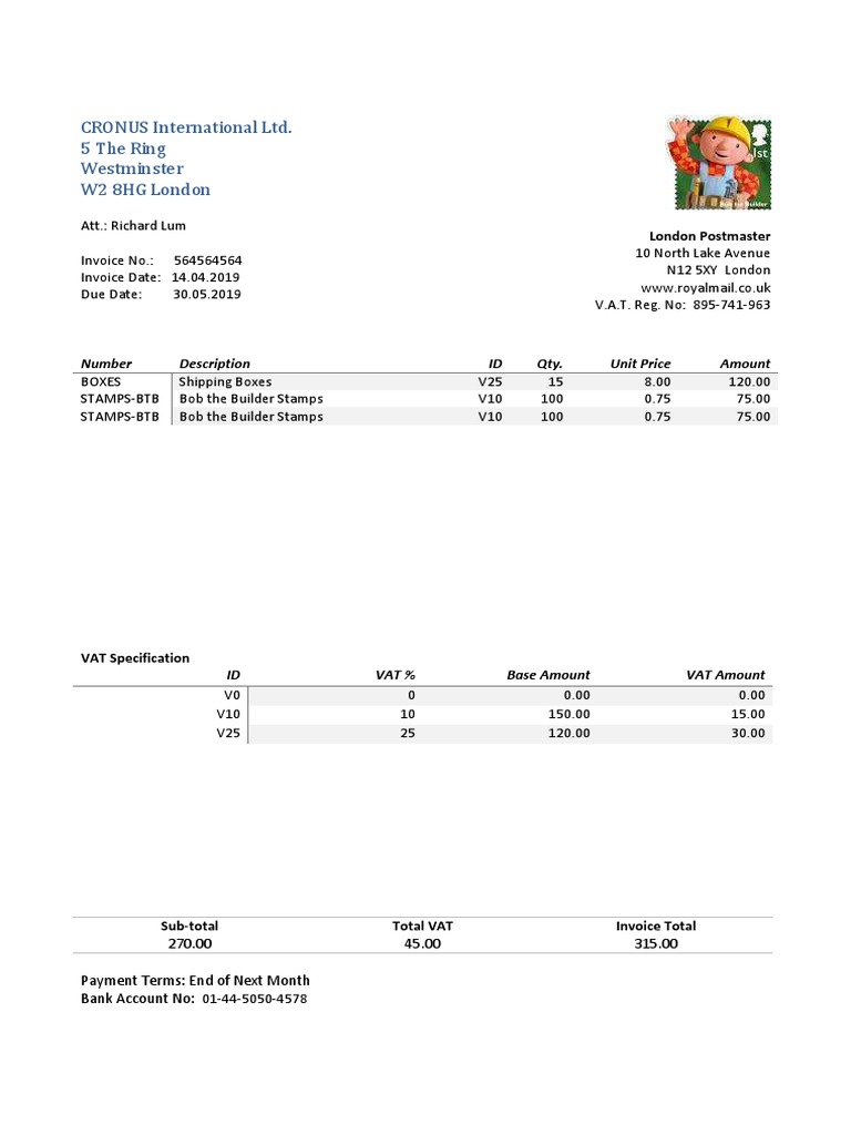 Invoice for Shipping Supplies | PDF