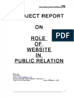 PDF Project Report in Public Relation
