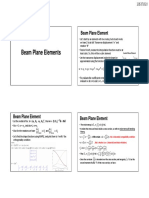 Beam Plane Elements