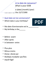 Date de Naissance