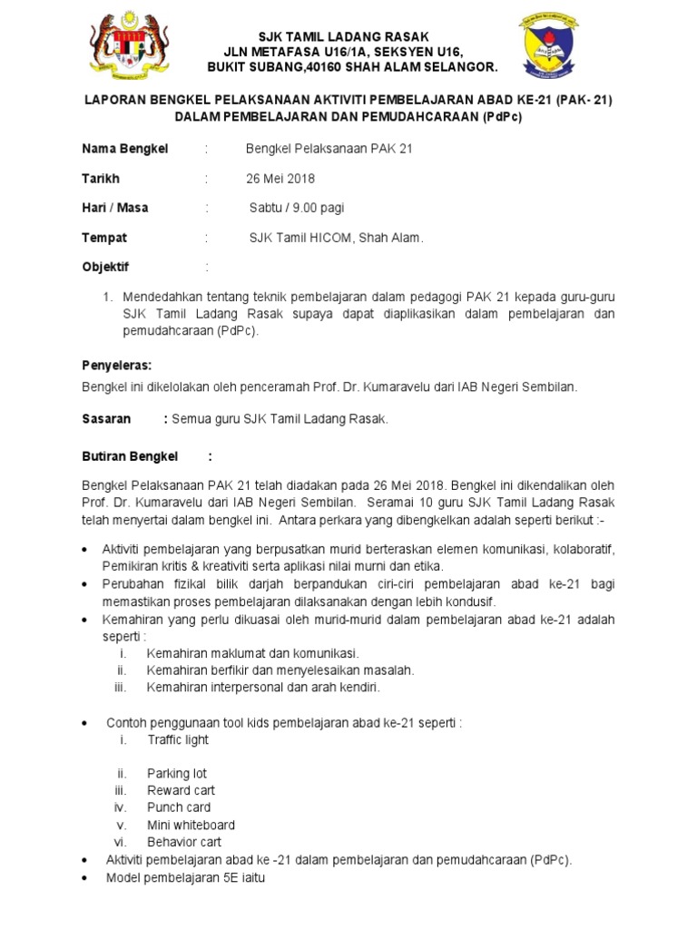Laporan Pak21 Pdf