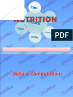 SOST - Dietary Computations