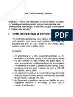Rules of Construction of Contracts