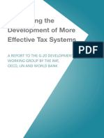 Supporting The Development of More Effective Tax Systems