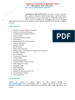 International Journal On Cybernetics & Informatics (IJCI)