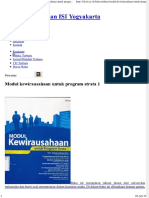 Modul Kewirausahaan Untuk Program Strata 1