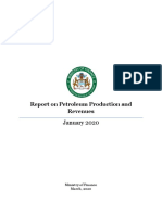 Report On Petroleum Production and Revenues: January 2020