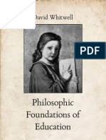 David Whitwell: Philosophic Foundations of Education