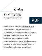Giant (Toko Swalayan) - Wikipedia Bahasa Indonesia, Ensiklopedia Bebas