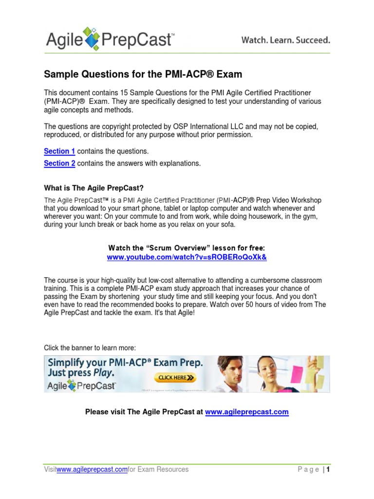 PMI-ACP試験対策