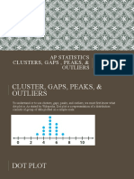 Cluster, Gaps, Peaks & OUtliers