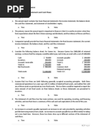 Tutotial 1 - Financial Statement and Cash Flow