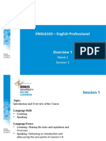 ENGL6163 - English Professional: Overview 1