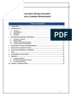 Learning Management Functional Design Document