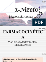 FARMACOCINÉTICA - Vías de Administración