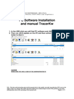 PC Software Installation and Manual Tracerkw