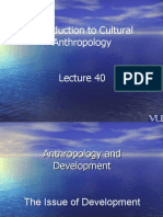 Cultural Anthropology and Development