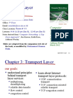 Transport Layer (3.1 - 3.6) : Computer Networking: A Top Down Approach