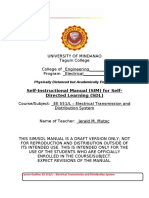 Self-Instructional Manual (SIM) For Self-Directed Learning (SDL)