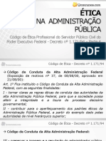 Código de Ética Profissional do Servidor Público  - Decreto nº 1.171 de 1994 - Parte 4