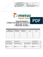 P-DGM-MEC-015 Proc. Cambio de Manto a Poste Chancador MK II 60 x 110 rev 1