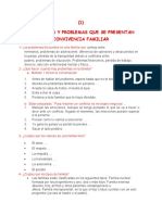 DIFICULTADES Y PROBLEMAS QUE SE PRESENTAN EN NUESTRA CONVIVENCIA FAMILIAR