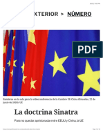 Josep Borrell - La Doctrina Sinatra 2020