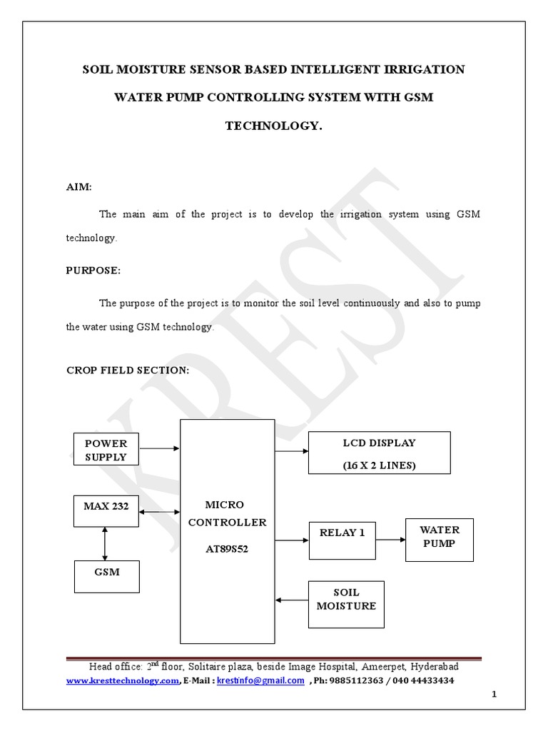GSM-Based Smart Irrigation System | PDF | Soil | Irrigation