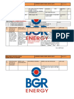 BGR Energy Systems Limited Power Projects Division Comments Reply Sheet (CRS) - Client