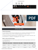 Calculating Tapping Drill Sizes 2