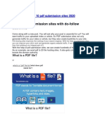 Top 10 PDF Submission Sites 2020