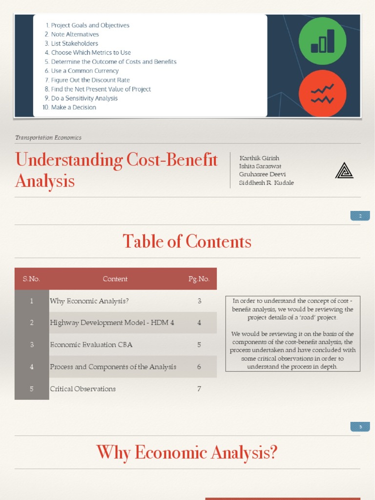 Road Project Cost-Benefit Guide | PDF | Cost–Benefit Analysis | Net ...