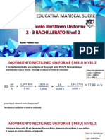 SEGUNDO - Tercero BACHILLE - CLaSE MRU NIVEL 2 AVANZADO PDF