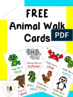 Animal Walk Cards 1